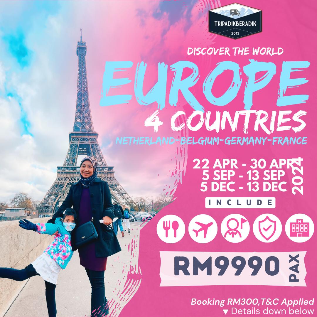 EUROPE 4 COUNTRIES TRIP 2024